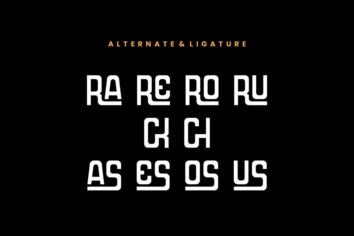 Robos Chasero Tall & Condensed Font preview 7