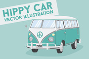 Hippy Car, an Illustration by kulturrrno (Thumbnail 1 of 4)