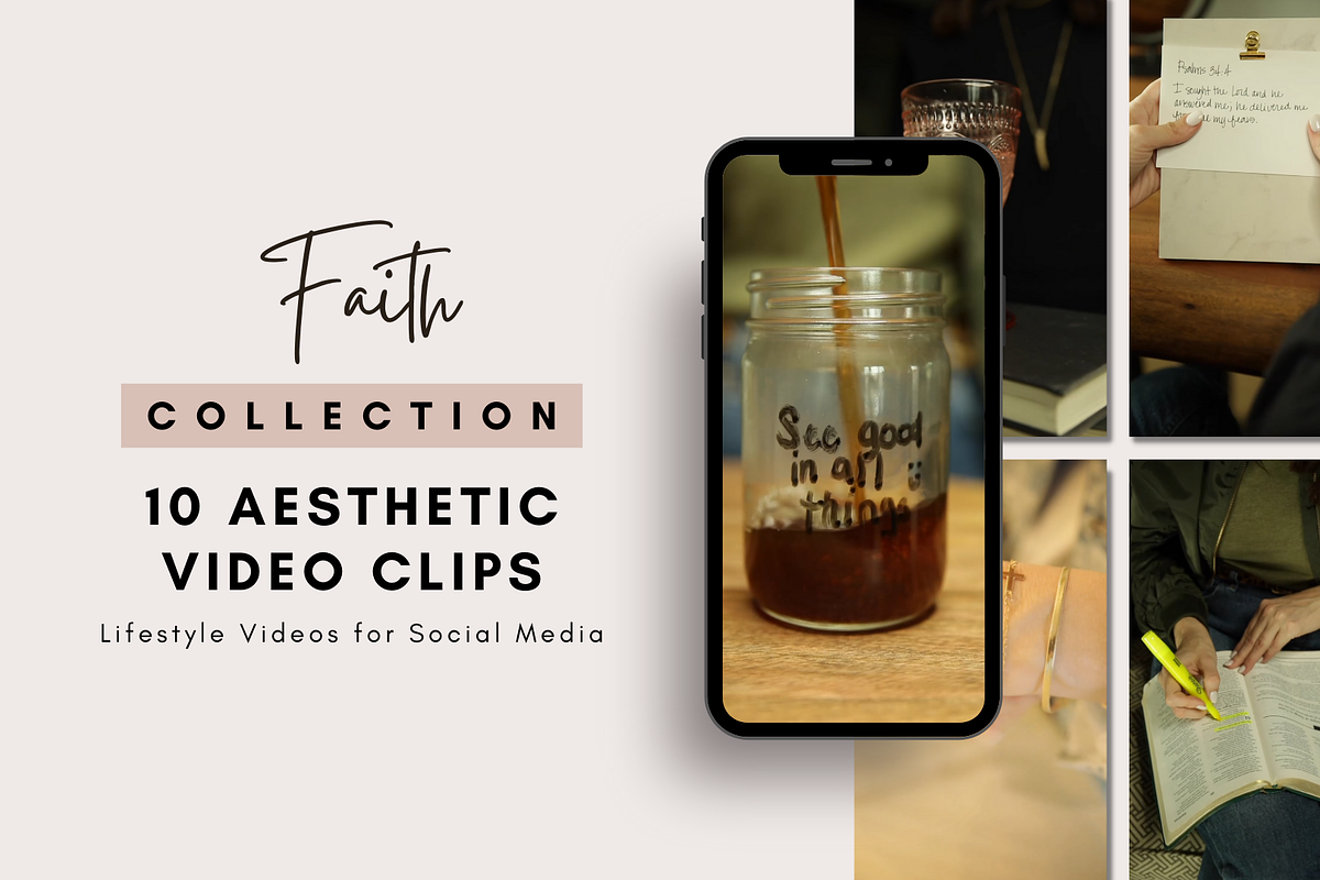 Faith: 10 Aesthetic Video Clips, a Social Media Template by sociallyswanky (Photo 1 of 5)