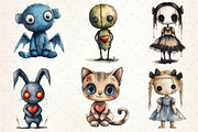 Halloween Gothic Voodoo Doll Clipart, an Illustration by Dream Creation (Thumbnail 3 of 7)