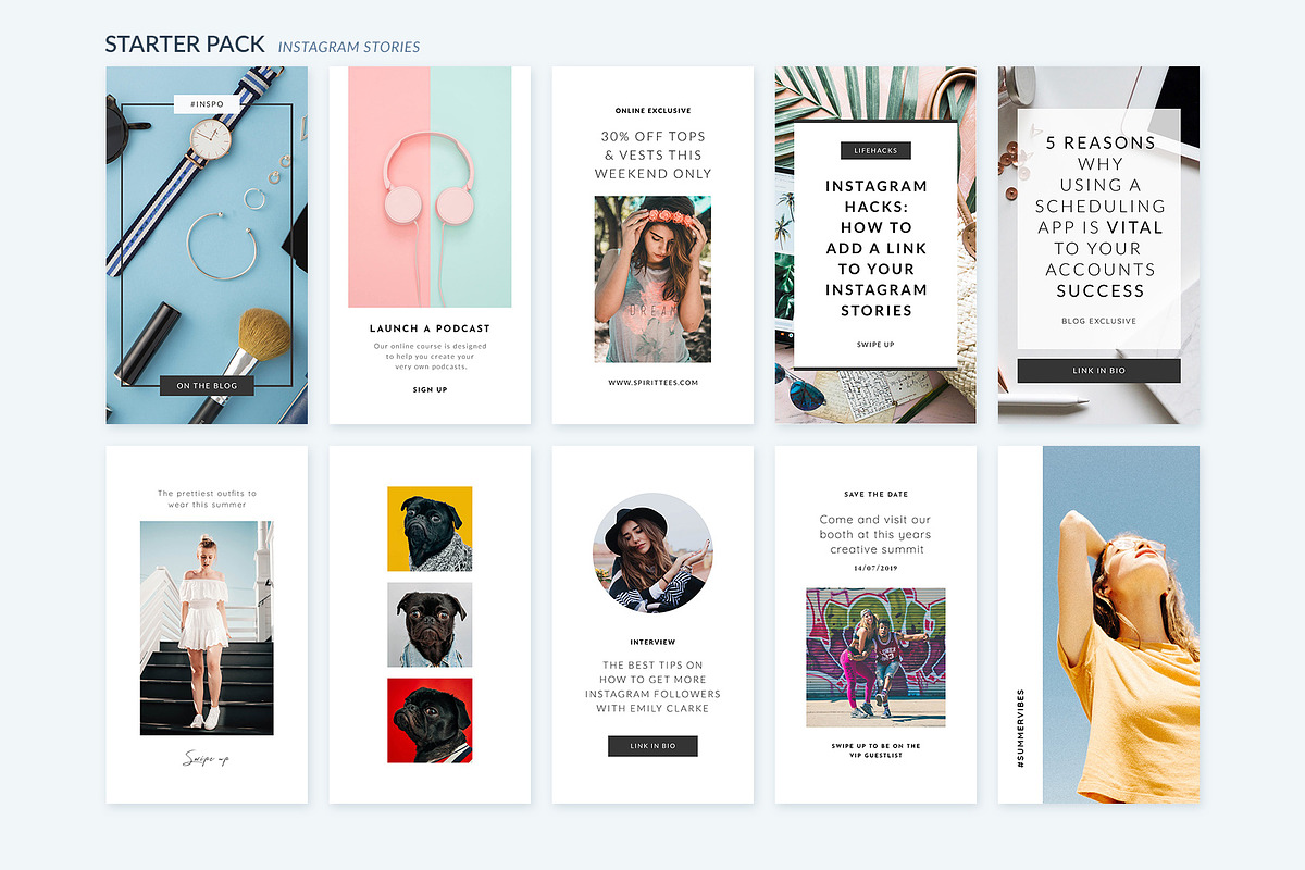 CANVA & PS Complete Instagram Bundle, a Social Media Template by Poego Social (Photo 21 of 52)