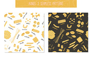 Italian Pasta collection, a Decorative Illustration by Tatti Graphic Studio (Thumbnail 3 of 3)
