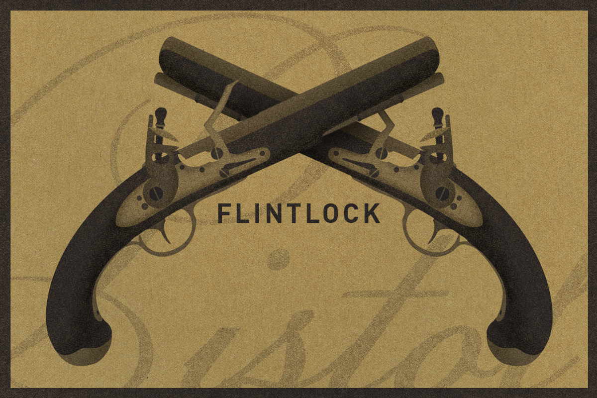 Flintlock Pistol, an Object Graphic by Bearded Creative (Photo 1 of 2)