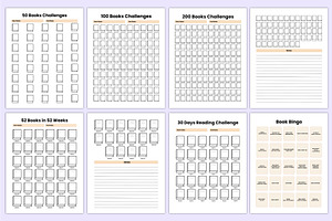 2025 Reading Planner Canva Kdp