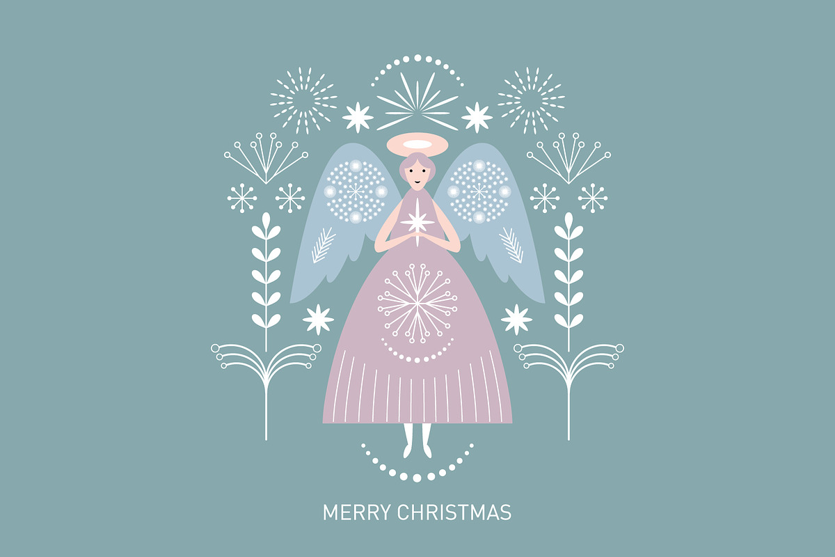 Christmas Angel, a Seasonal Illustration by lenlis (Photo 11 of 12)