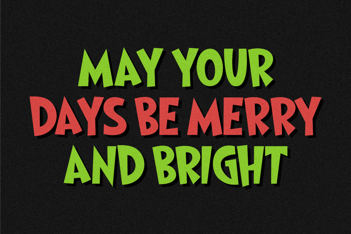 Single Grinch - Christmas Display, a Handwritten Font by Pian45 Studio (Photo 2 of 6)