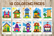 Pixel coloring book, an Illustration by Aglia ART (Thumbnail 2 of 4)