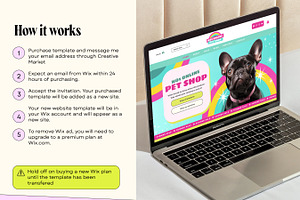 Wix Pet Shop Website Template