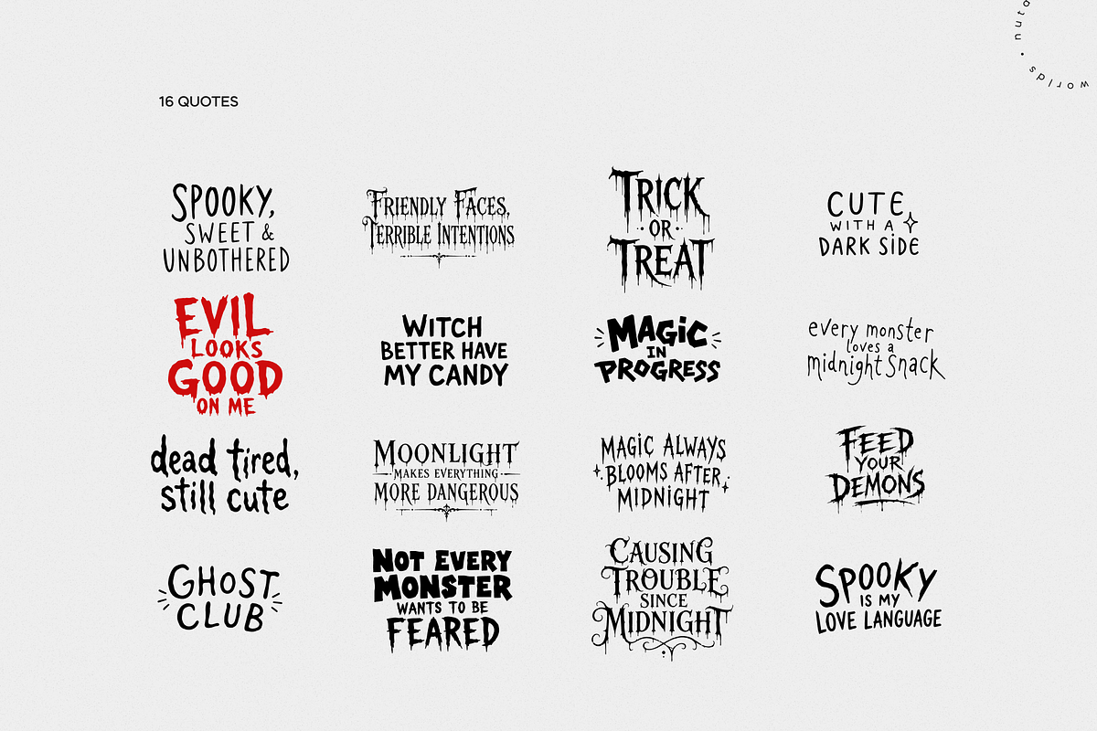 Gothic Spooky Halloween Clipart, an Object Illustration by Nutalin Art (Photo 10 of 12)
