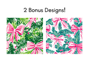 Preppy Coquette Christmas Bow Print, a Pattern Graphic by Paper & Pattern Studio (Thumbnail 3 of 9)