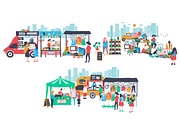 Colorful Doodle Weekend Market Set, a Food Illustration by Wanwiss (Thumbnail 4 of 5)