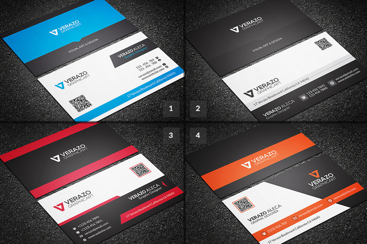 12 Business Card Mini Bundle, a Business Card Template by Verazo (Photo 4 of 4)