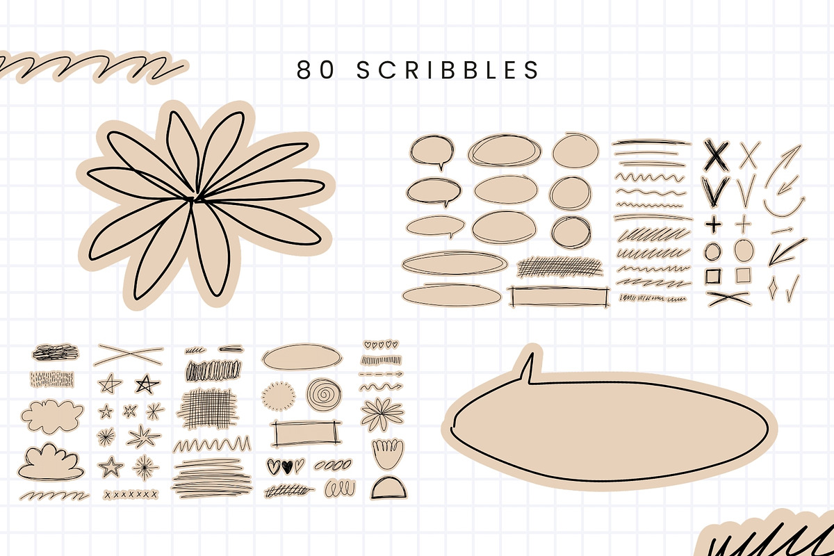 Scrapbook Doodles & Collage Elements, an Object Graphic by Kristina Chistiakova (Photo 4 of 10)