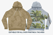 Bella Canvas 3719 Hoodie Mockups, a Hoody Mockup by GraphicHero (Thumbnail 9 of 9)