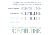 Gemline-5 Free Bonus Textures, a Slab Serif Font by Liz Conley Design (Thumbnail 2 of 5)