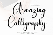Amazing Calligraphy, a Script Font by InermediaSTUDIO (Thumbnail 1 of 8)