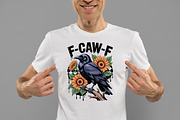Crow Raven PNG, F-CAW-F Funny Hallow, an Illustration by Daily.Designs (Thumbnail 2 of 5)