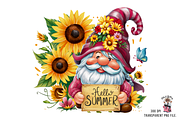 Summer Gnome Clipart 10 PNG, a Graphic by Clipart Bloom (Thumbnail 6 of 11)