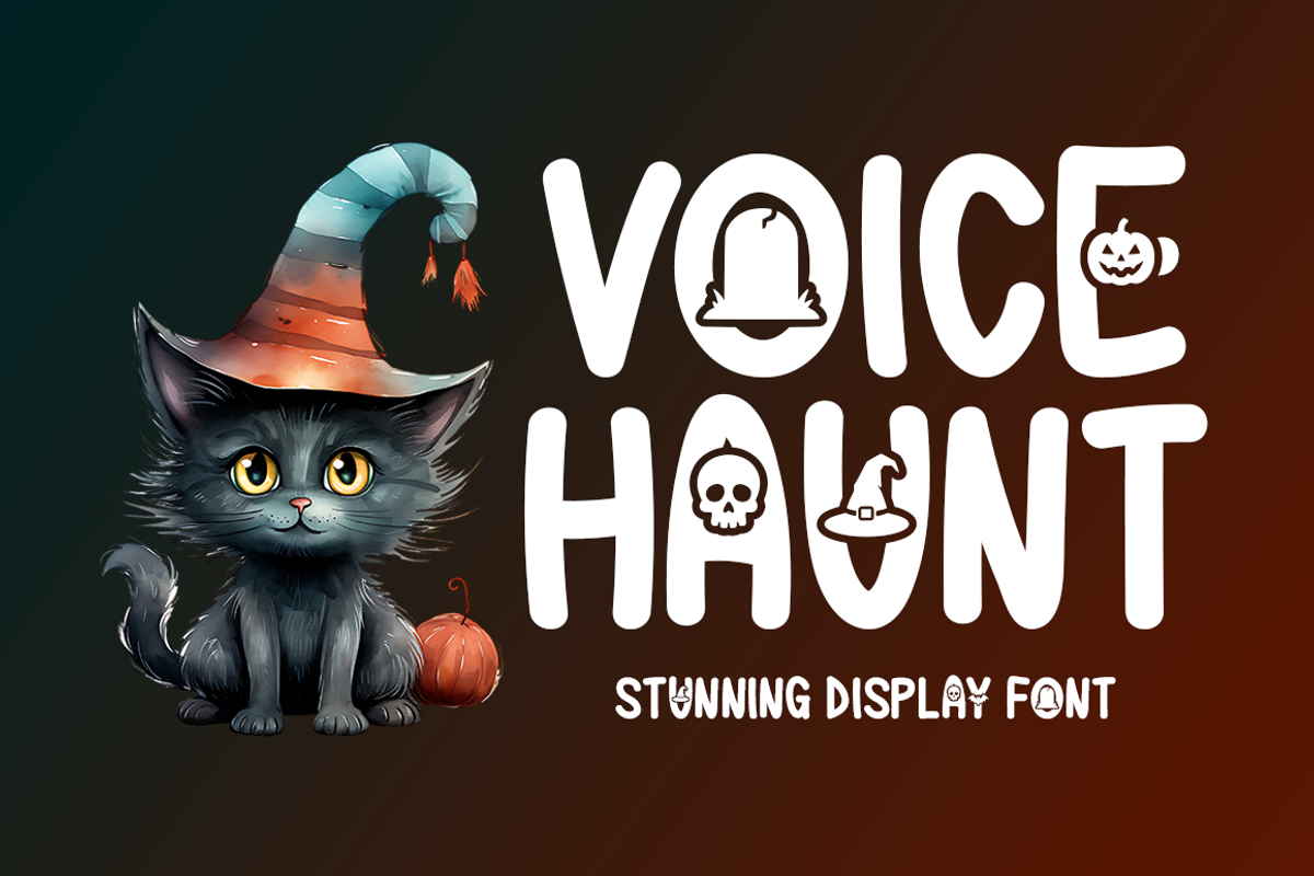 Voice Haunt Typeface, a Sans Serif Font by Seemly Fonts (Photo 1 of 5)