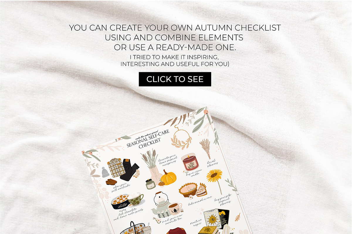 Autumn daily self-care routine, a Seasonal Illustration by Ruslana Lubenets (Photo 6 of 13)