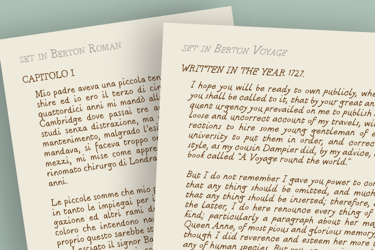 Berton - 2 fonts preview 7