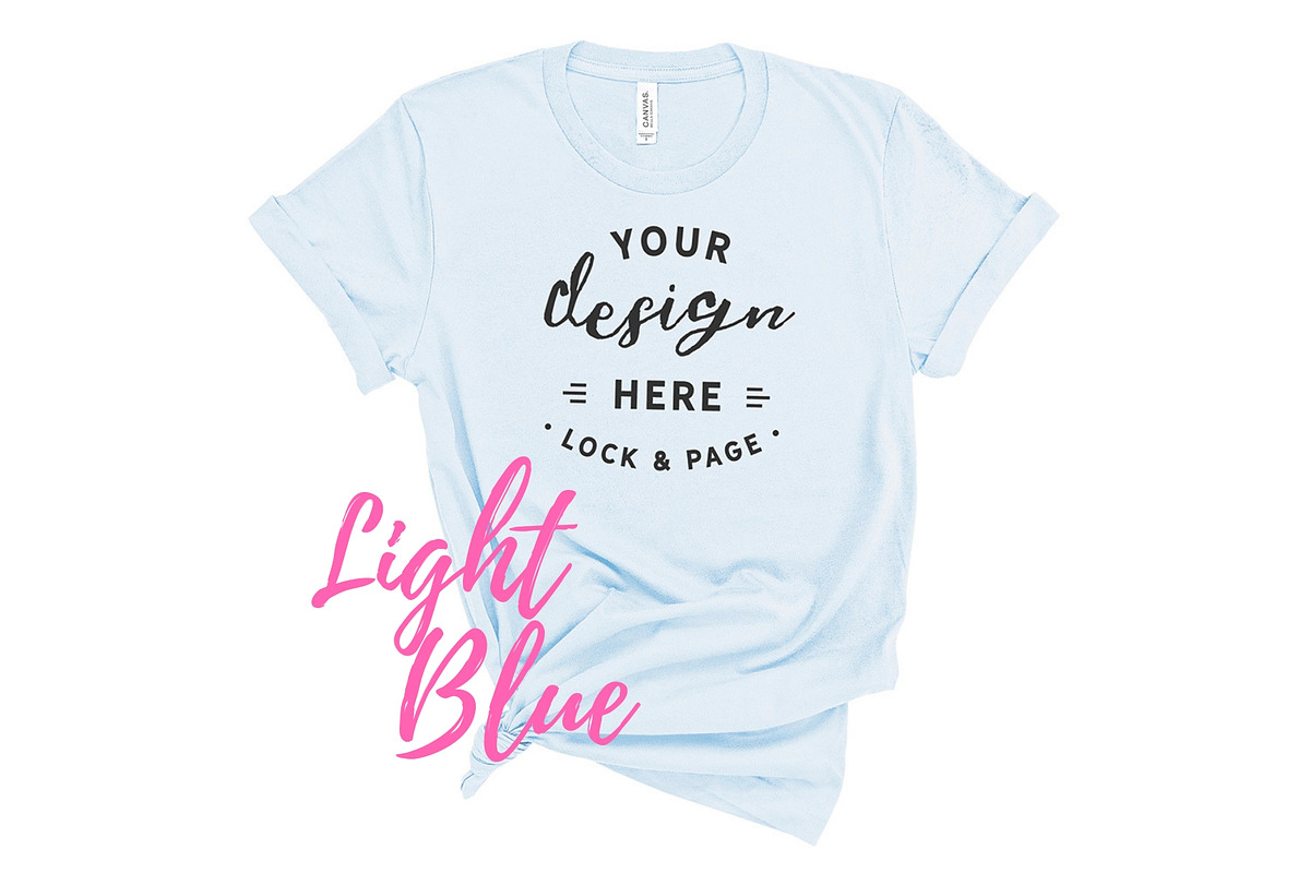 Bella Canvas TShirt Mockups On White, a Shirt Mockup by lock and page (Photo 9 of 92)
