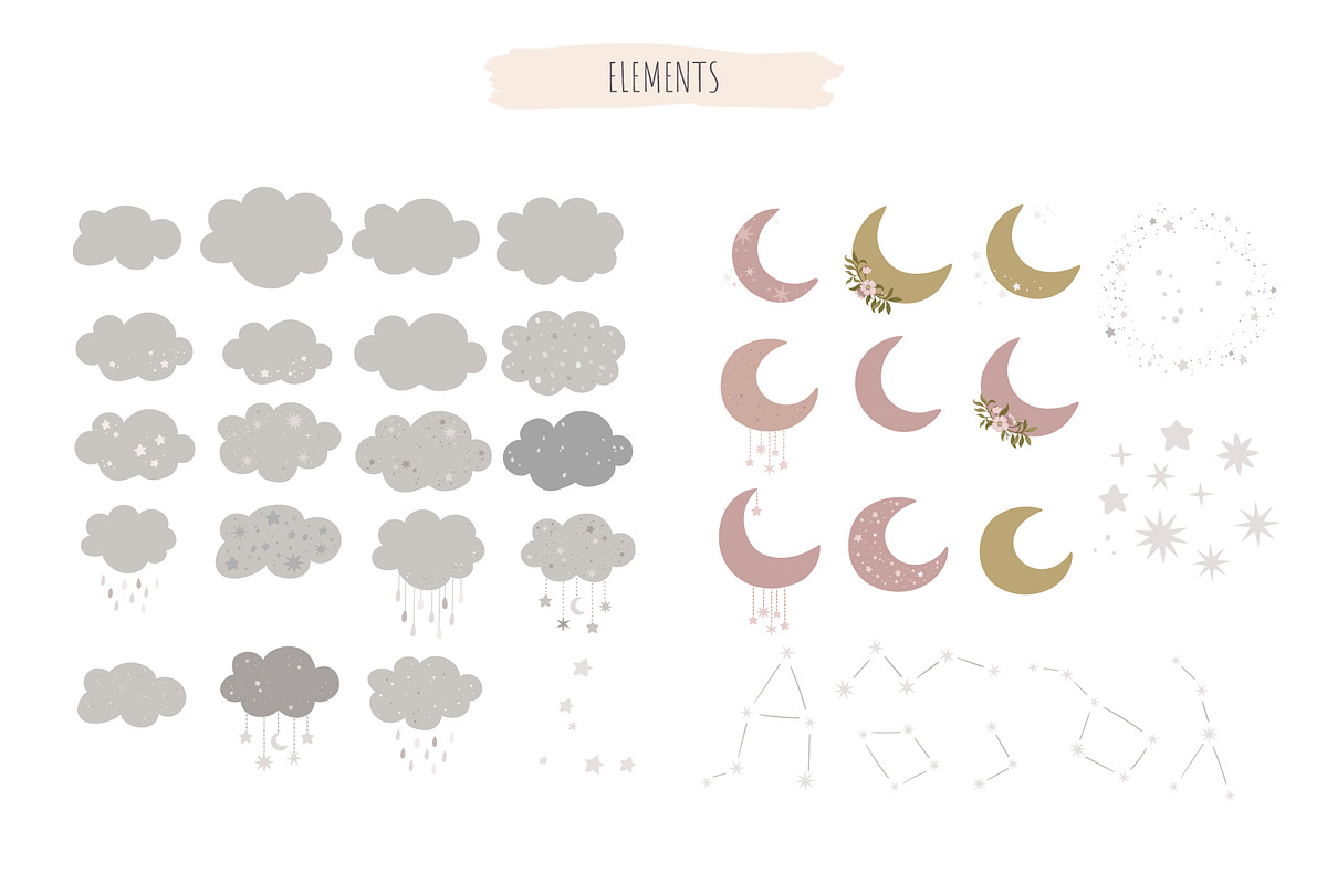 Unicorns, Moon & Rainbow, an Animal Illustration by Nadezhda Mikhailova (Photo 4 of 16)