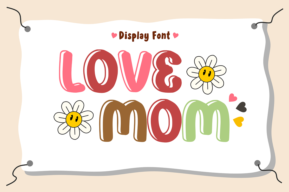 Mother's Day Font - Kids Font Types, a Font by KiddoGlyphs Studio (Photo 2 of 4)