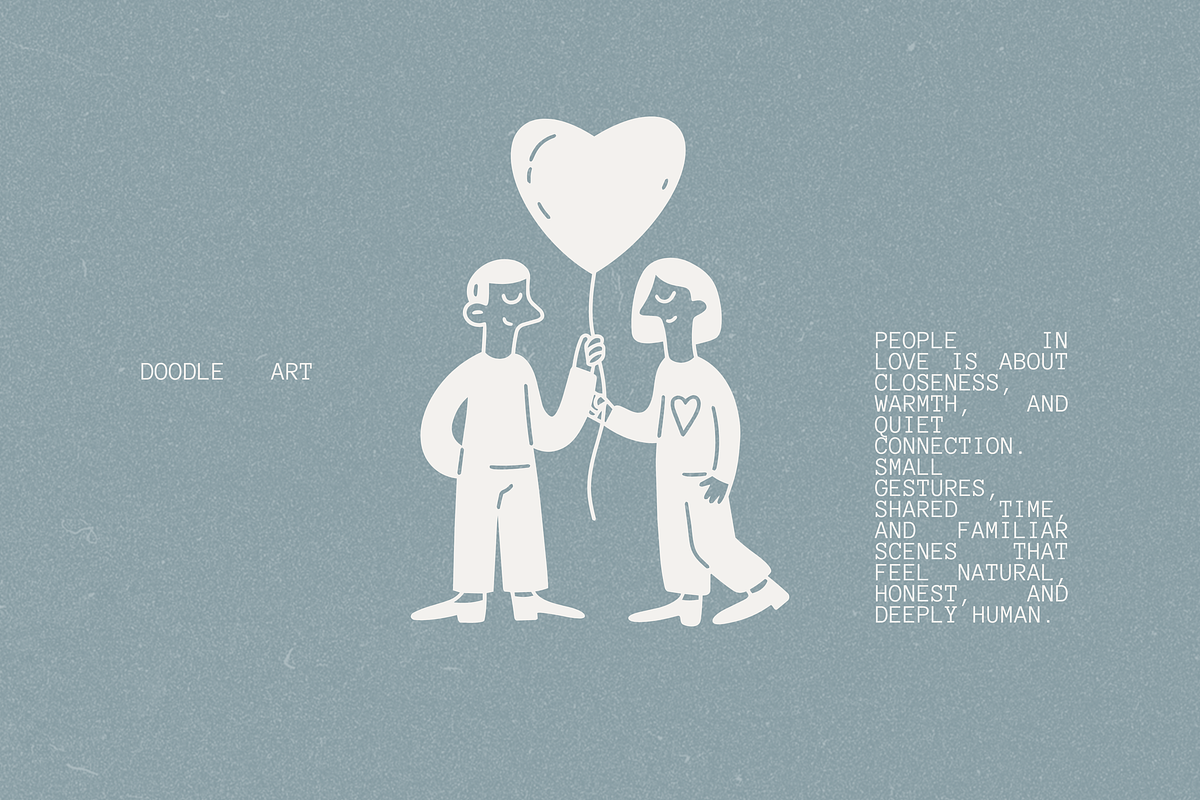 People in Love: Hand-Drawn Line Art, a Person Illustration by Veyla (Photo 6 of 12)