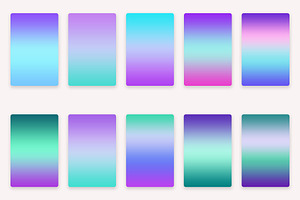 Teal And Purple Gradients