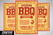 BBQ Flyer Template, a Flyer Template by XtremeFlyers (Thumbnail 1 of 2)