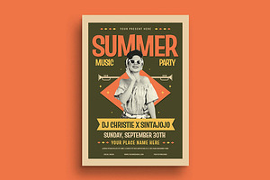 Summer Music Festival Flyer, a Flyer Template by megarez