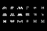 18 M Letter Logos - Vector & Mock-Up, a Branding & Logo Template by Multiple (Thumbnail 2 of 5)