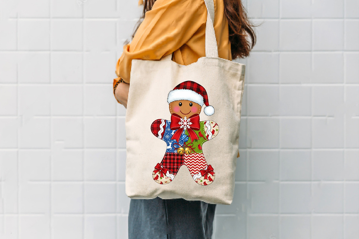 Christmas Gingerbread Man Patchwork, an Illustration by Dream Creation (Photo 3 of 5)