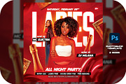 Ladies Party Flyer, a Flyer Template by Flyer Designs (Thumbnail 1 of 4)