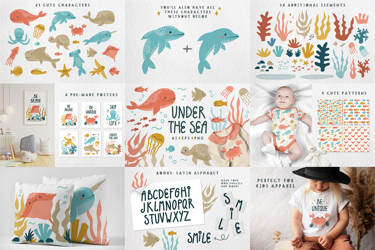 Cute Kids BUNDLE baby animals 80%OFF, an Animal Illustration by RinaKustova (Photo 8 of 10)