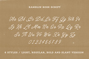 Ramblin Rose - Western Font Trio, a Handwritten Font by Davide Bassu (Thumbnail 7 of 9)