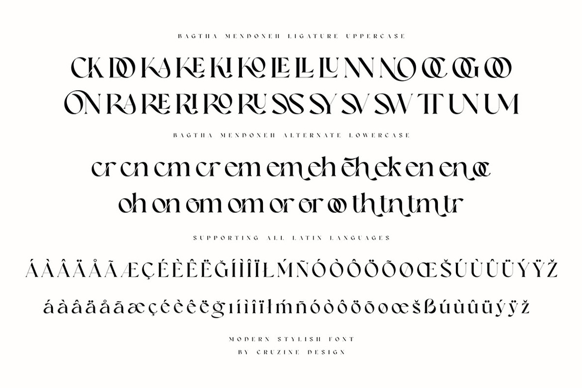 Trendy & Modern Fonts 2 - 10 Sets, a Font by Cruzine (Photo 14 of 42)