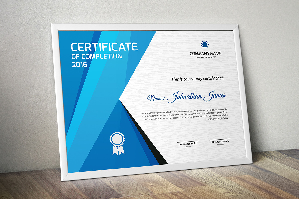 Certificate Word | PSD | AI, a Stationery Template by Curve Design (Photo 1 of 4)