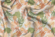 Watercolor Tropical Floral Pattern, a Pattern Graphic by StudioGemen (Thumbnail 3 of 3)