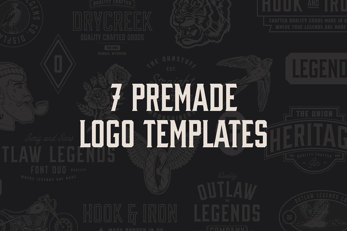 OUTLAW LEGENDS Font Duo + Extra, a Serif Font by Davide Bassu (Photo 9 of 18)
