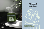 50 Christmas Hand Drawn Illustration, a Person Illustration by digitalsbydepi (Thumbnail 2 of 10)