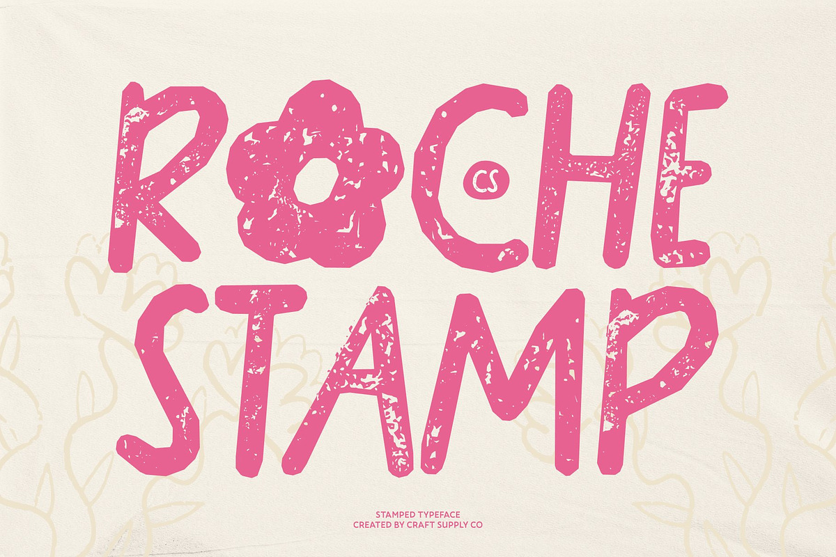 CS Roche Stamp, a Handwritten Font by Craft Supply Co. (Photo 1 of 8)