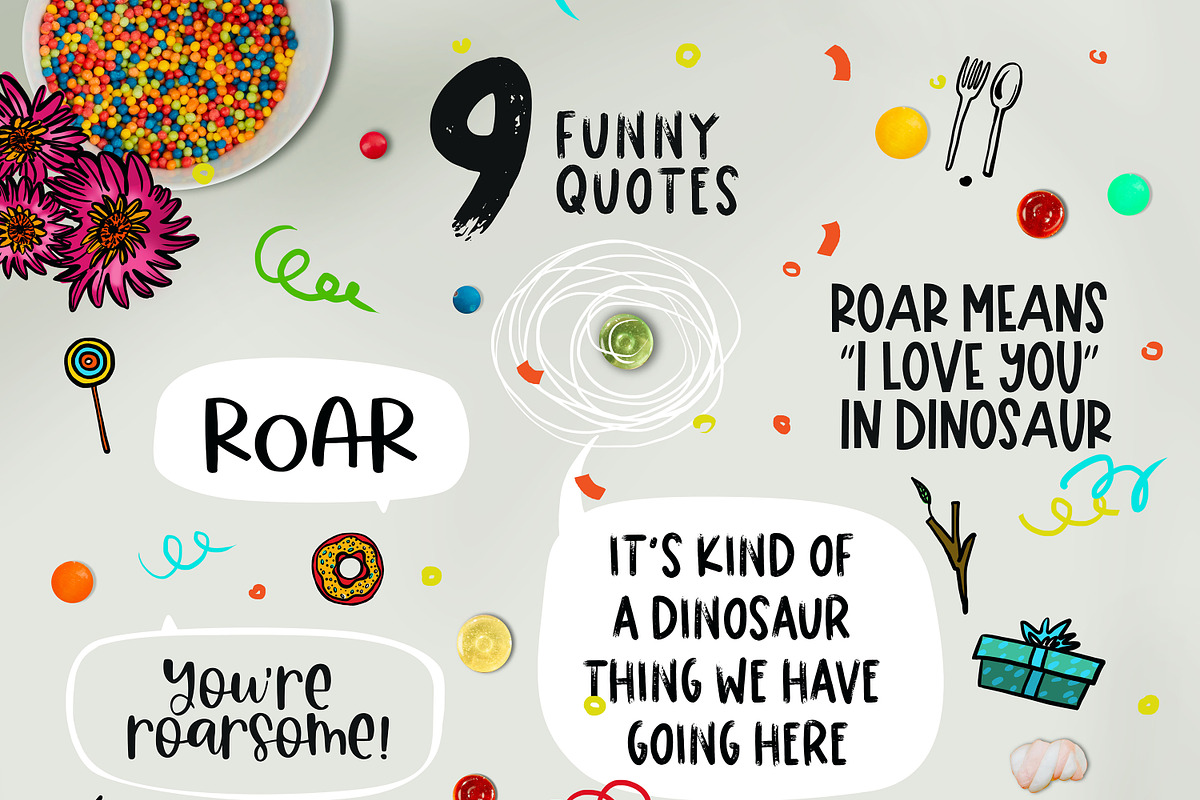 Birthday dinosaurs clipart, an Animal Illustration by ArtSpotVeronika (Photo 4 of 11)