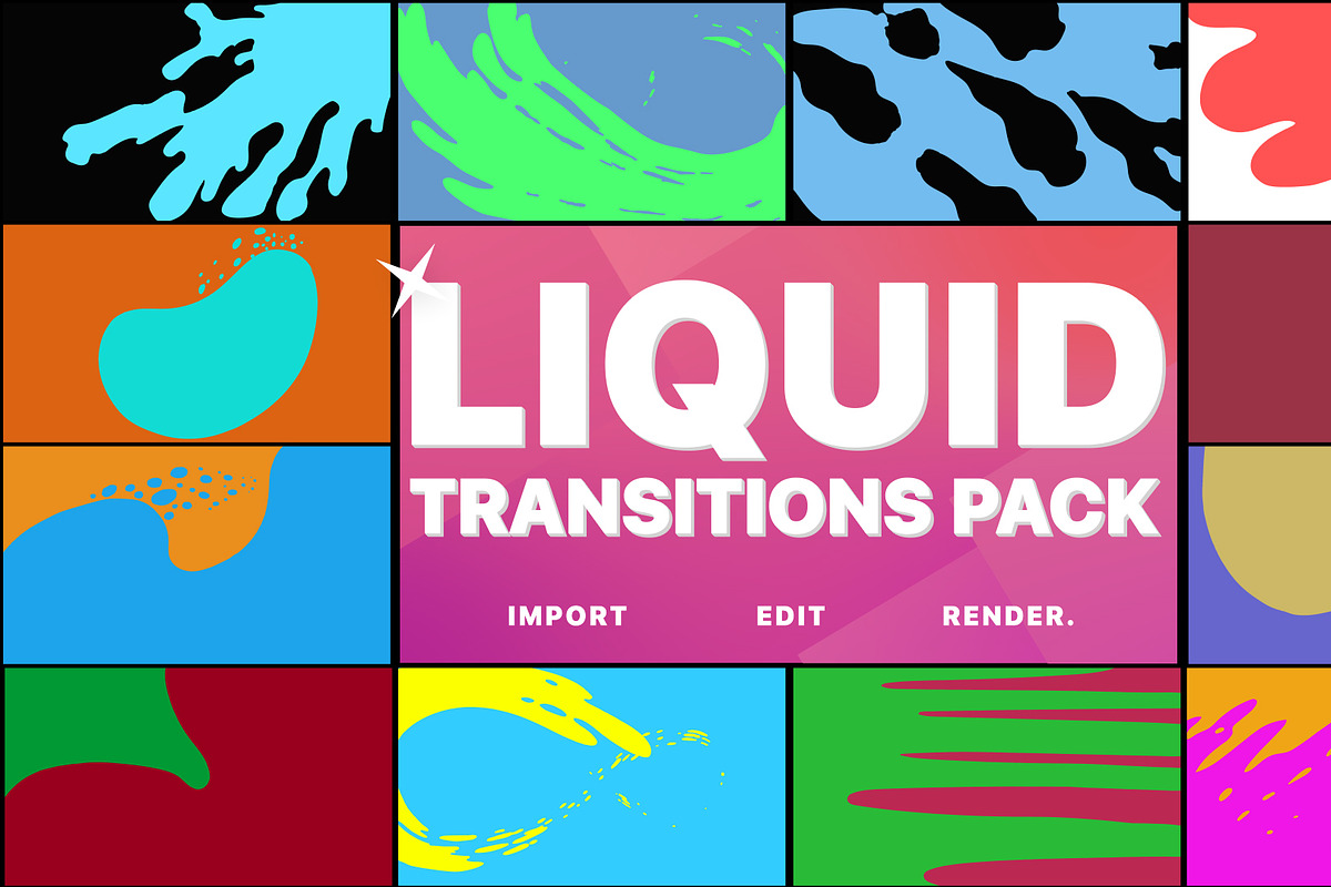 Liquid Transitions 2 | Premiere Pro, a Templates & Theme by FlashFXbox (Photo 1 of 2)