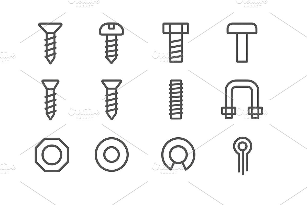 Various types of hardware components, an Illustration by ZinetroN