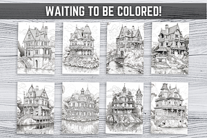 Gothic House Coloring Book