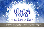 Winter frames. Vector collection, an Object Graphic by LeiaSW (Thumbnail 1 of 2)