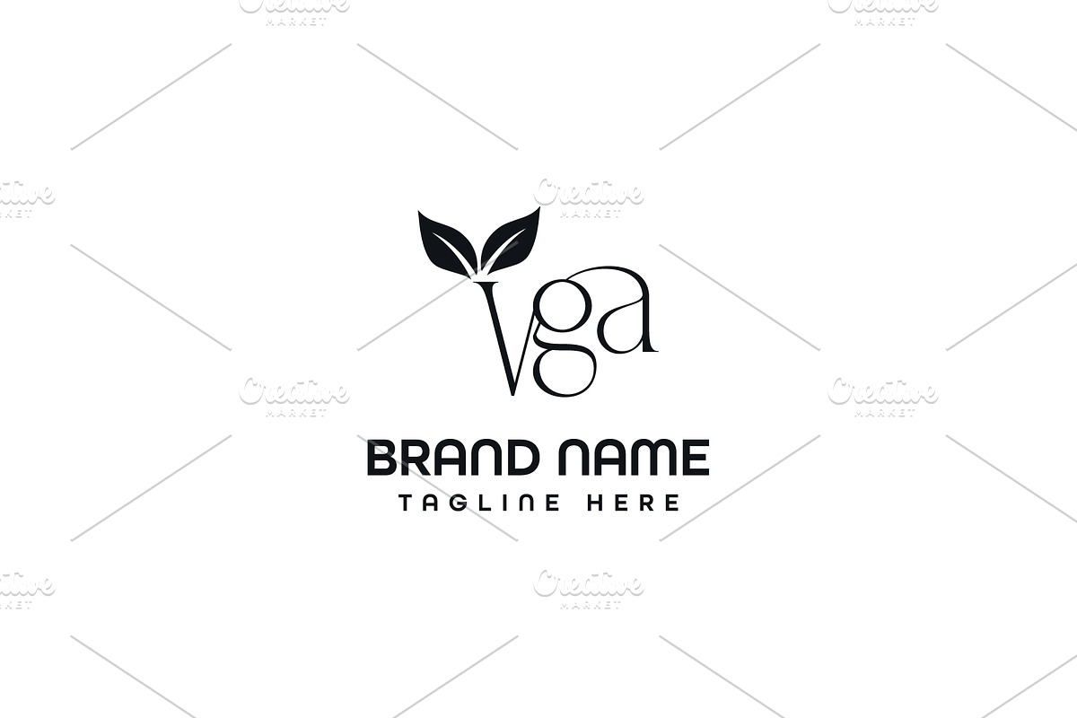 Letter VGA ROSE Logo Design Vector, a Branding & Logo Template by Abir Hossain Waffi (Photo 3 of 4)