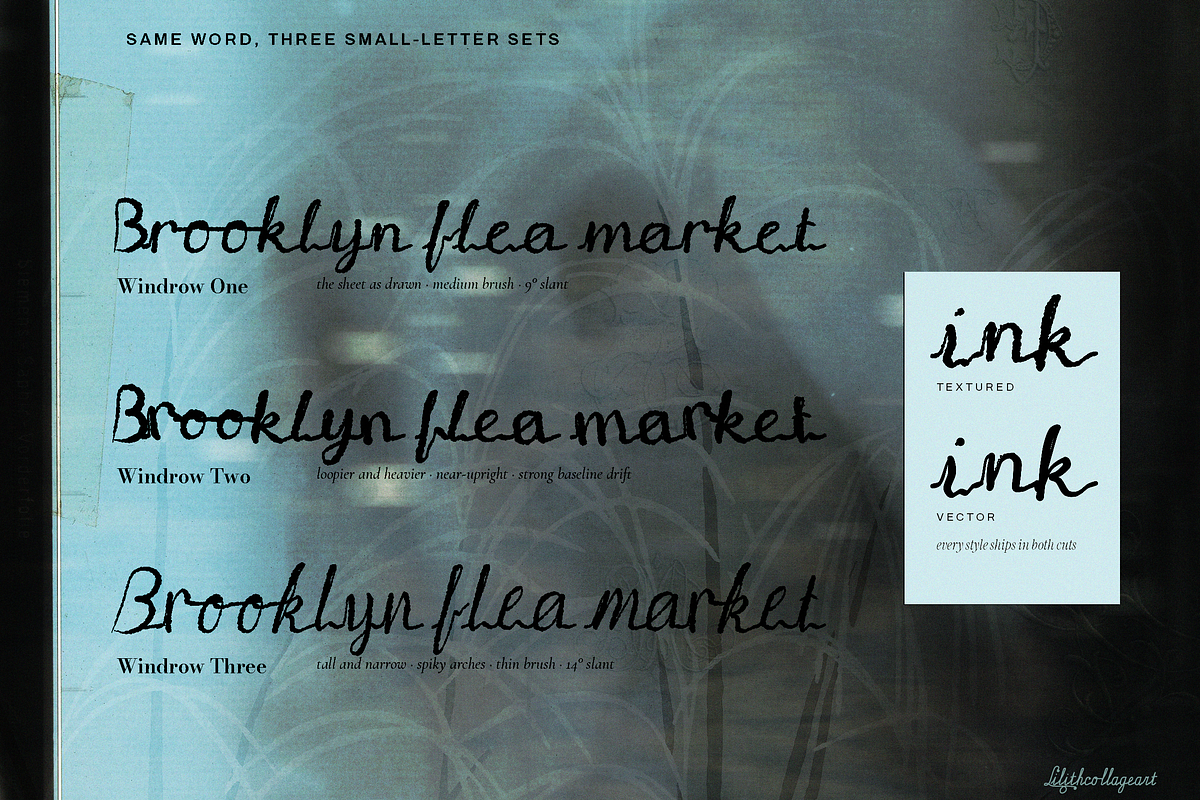 Windrow - Brush Cursive Font Family, a Handwritten Font by Lilithcollageart (Photo 2 of 8)